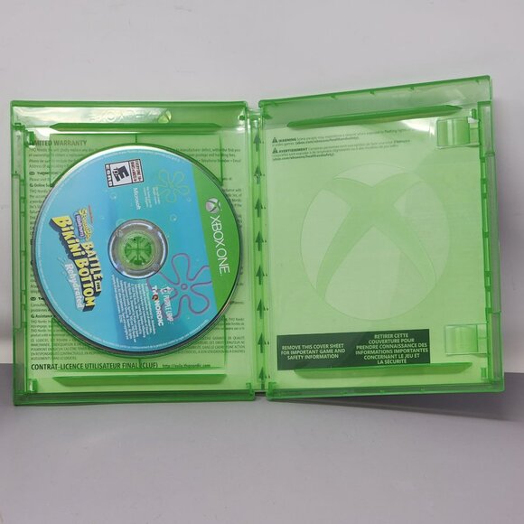 SpongeBob SquarePants Battle For Bikini Bottom Rehydrated Xbox One Game Untested - Picture 3 of 6